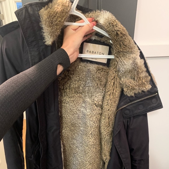 Like new slightly worn, down filled with faux fur. Just too small for me now. - Picture 2 of 2